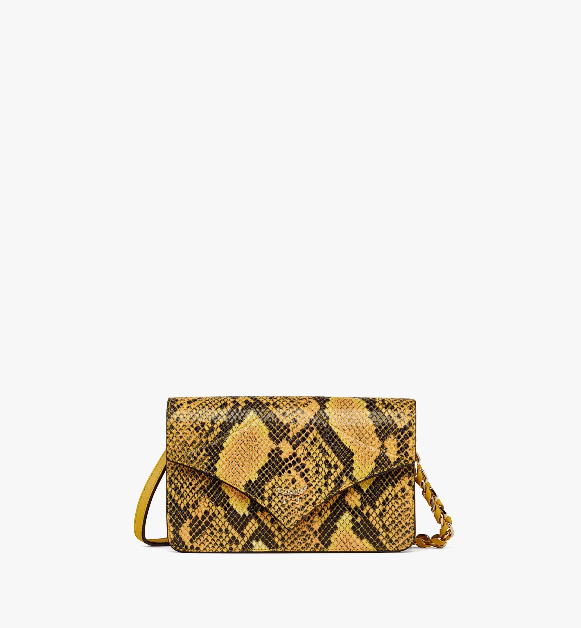 Diamond Schultertasche aus Coronet mit Python-Print 1